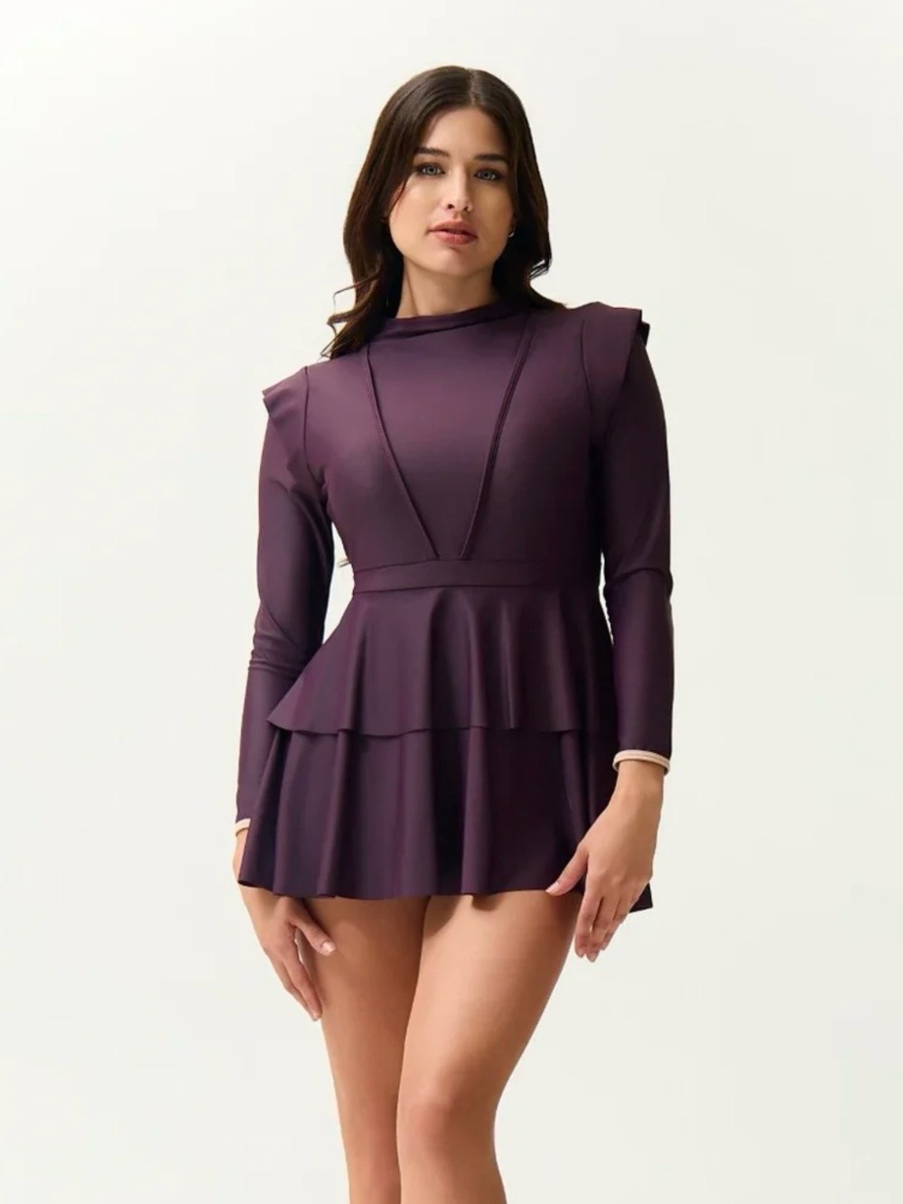 NWT Plum Lanuuk Serena Modesty Swim Dress in size XXS- pants not included